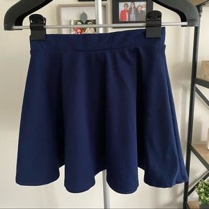 F21 Navy Blue Skater Skirt / Sz S
